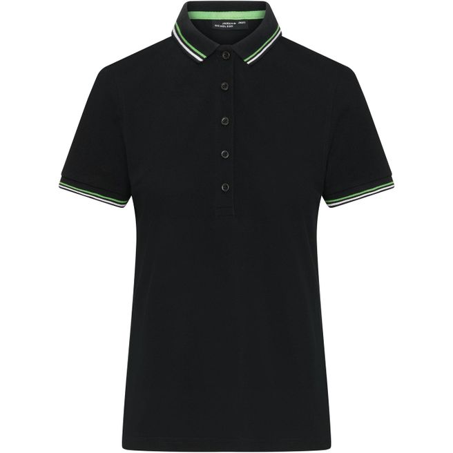 Produktabbildung Ladies' Polo - Klassisches Polo mit Kontraststreifen an Kragen und Armbündchen in Piqué-Qualität Ladies' Polo - Klassisches Polo mit Kontraststreifen an Kragen und Armbündchen in Piqué-Qualität