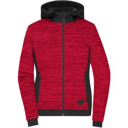 Ladies' Padded Hybrid Jacket - Wattierte Strickfleece Jacke im attraktiven Materialmix