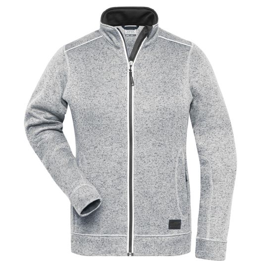 Ladies' Knitted Workwear Fleece Jacket - SOLID - - Pflegeleichte Strickfleece-Jacke (Bild 1)