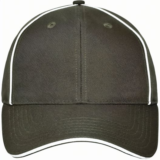6 Panel Workwear Cap - SOLID - - Hochwertige 6 Panel Cap mit reflektierenden Elementen (ohne Schutzfunktion/keine PSA) (Bild 1)