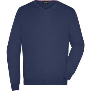 Men's V-Neck Pullover - Klassischer Baumwoll-Pullover