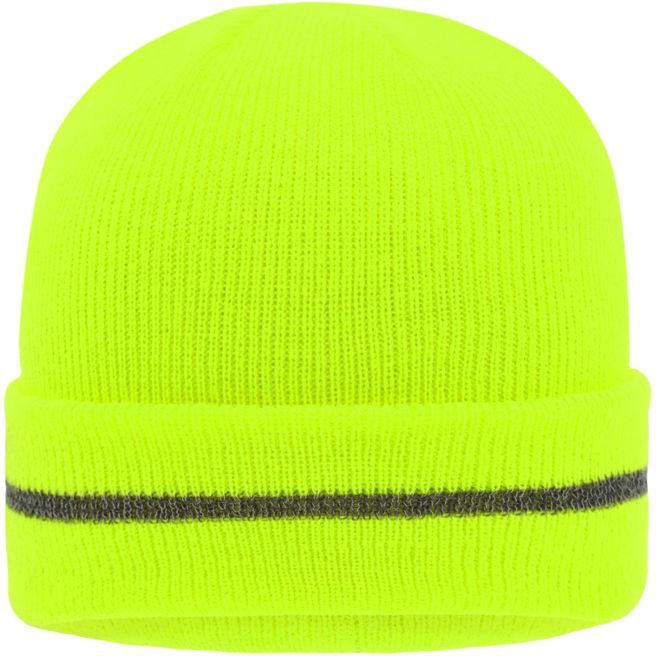 Reflective Beanie - Klassische Strickmütze mit einem reflektierenden Streifen im Umschlag (ohne Schutzfunktion/keine PSA)