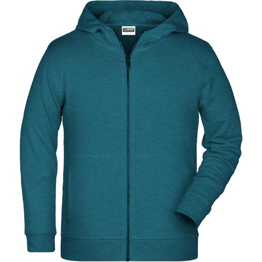 ein blauer kapuze mit reißverschluss Children's Zip Hoody - Sweatjacke mit Kapuze und Reißverschluss (Bild 1)