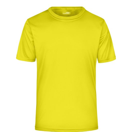 gelbes t - hemd auf weißem hintergrund Men's Active-T - Funktions T-Shirt für Freizeit und Sport (Bild 1)