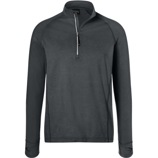 Men's Sports Shirt Half-Zip - Langarm-Shirt mit Reißverschluss für Sport und Freizeit (Bild 1)