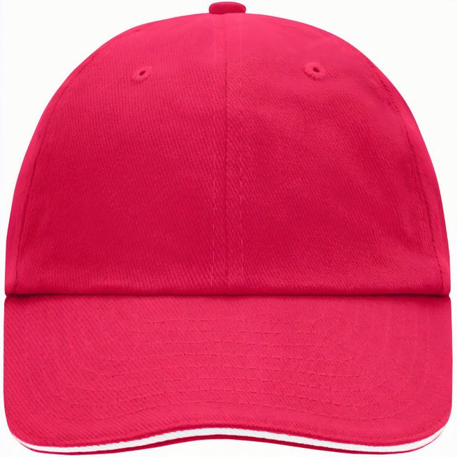 6 Panel Raver Sandwich Cap - Klassisches Allround-Cap mit kontrastfarbigem Sandwich