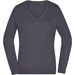 Ladies' V-Neck Pullover - Klassischer Baumwoll-Pullover