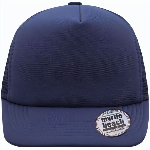 5 Panel Flat Peak Cap - 5 Panel Mesh Cap mit flachem Schild (Bild 1)