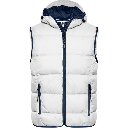 Men's Maritime Vest - Modische Steppweste mit angeschnittener Kapuze (Bild 1)
