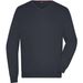 Men's V-Neck Pullover - Klassischer Baumwoll-Pullover