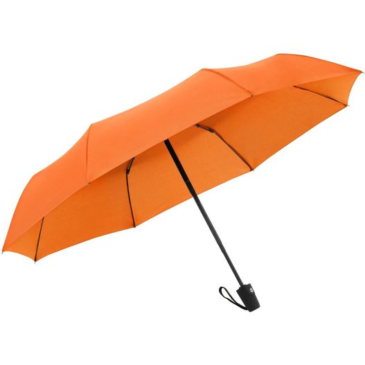 ein oranger regenschirm mit schwarzem griff doppler Regenschirm Hit Magic (Bild 1)