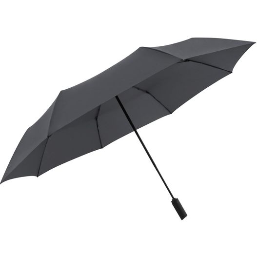 ein schwarzer regenschirm mit schwarzem griff auf weißem hintergrund Knirps Taschenschirm A.400 XXL duomatic (Bild 1)