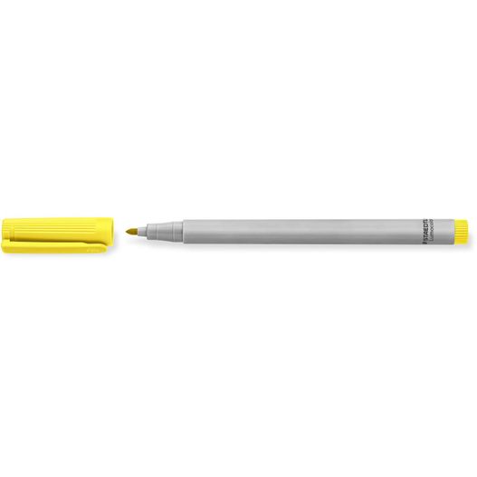 ein stift mit gelber spitze auf weißer oberfläche STAEDTLER Lumocolor® non-permanent M (Bild 1)