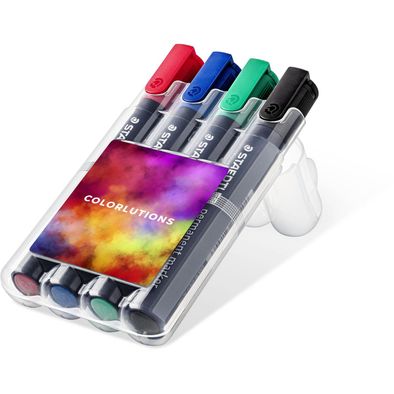 STAEDTLER Lumocolor® permanent marker, 4er Box (Rundspitze)