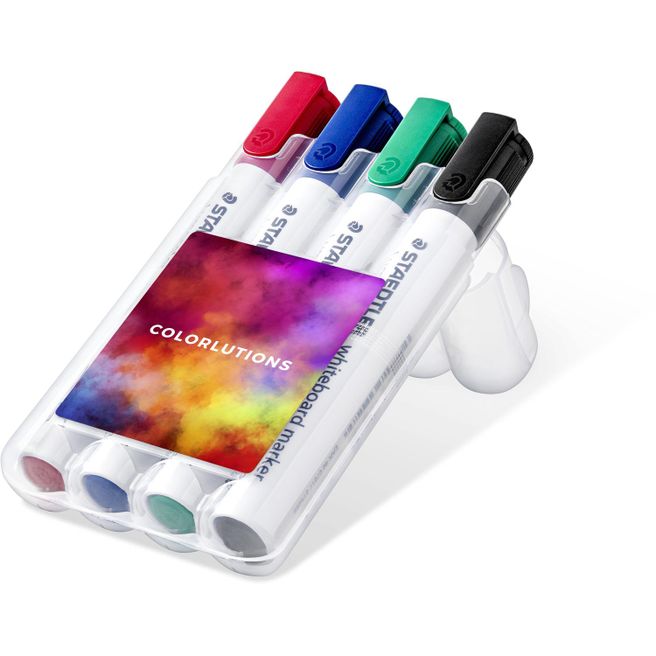 Produktabbildung STAEDTLER Lumocolor® whiteboard marker, 4er Box (Rundspitze) STAEDTLER Lumocolor® whiteboard marker, 4er Box (Rundspitze)
