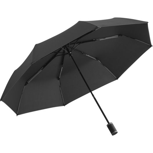 schwarzer regenschirm mit schwarzem griff Taschenschirm Mini Style (Bild 1)