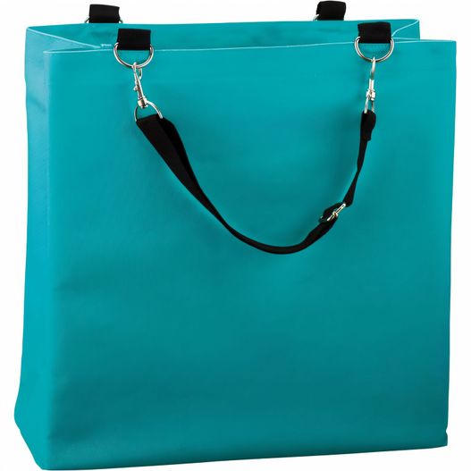 eine türkisfarbene einkaufstasche mit schwarzem griff Travelmate® Beach Shopper (Bild 1)