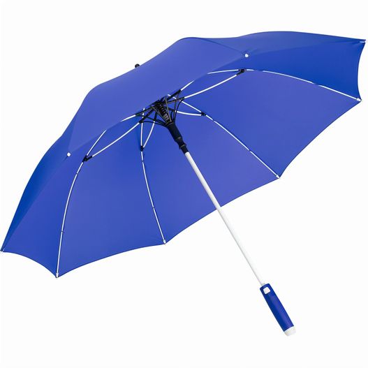 blauer regenschirm mit weißem griff auf weißem hintergrund AC-Midsize-Stockschirm Whiteline (Bild 1)