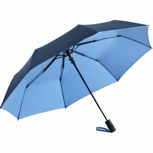 blauer regenschirm mit schwarzem griff AC-Taschenschirm Doubleface (Bild 1)