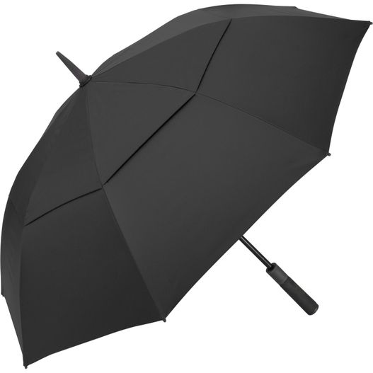 ein schwarzer regenschirm mit holzgriff AC-Golf-/Gästeschirm Doubleface XL Vent (Bild 1)