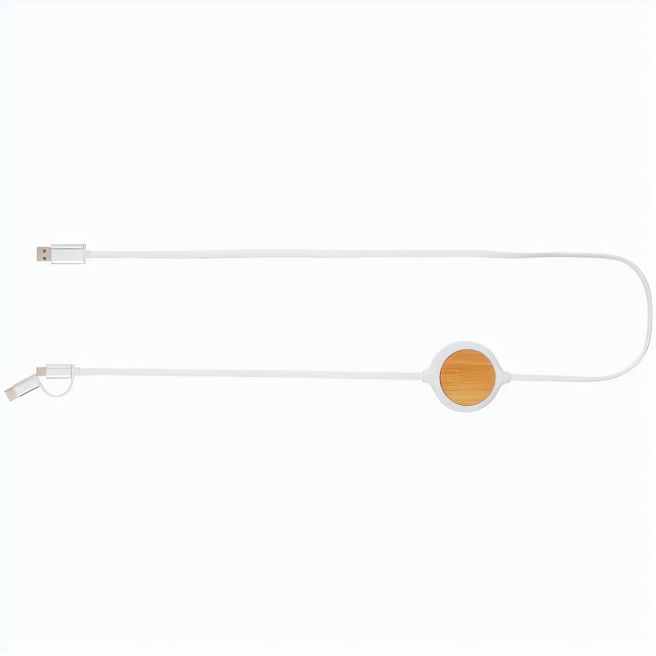3-in-1 Kabel mit 5W Bambus Wireless Charger