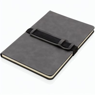 Produktabbildung Deluxe Hardcover PU Notizbuch mit Handy- und Stiftehalter Deluxe Hardcover PU Notizbuch mit Handy- und Stiftehalter
