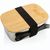 Stainless Steel Lunchbox mit Bambus-Deckel und Göffel (Bild 1)