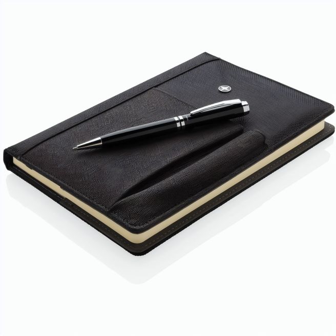 Notizbuch und Stift