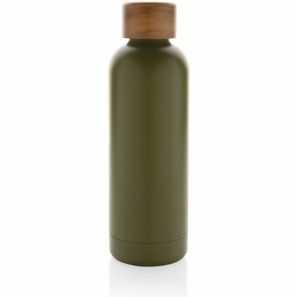 Wood Vakuumflasche aus RCS recyceltem Stainless-Steel