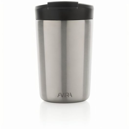 edelstahlbecher mit schwarzem deckel Avira Alya RCS recycelter Stainless-Steel Becher 300ml (Bild 1)