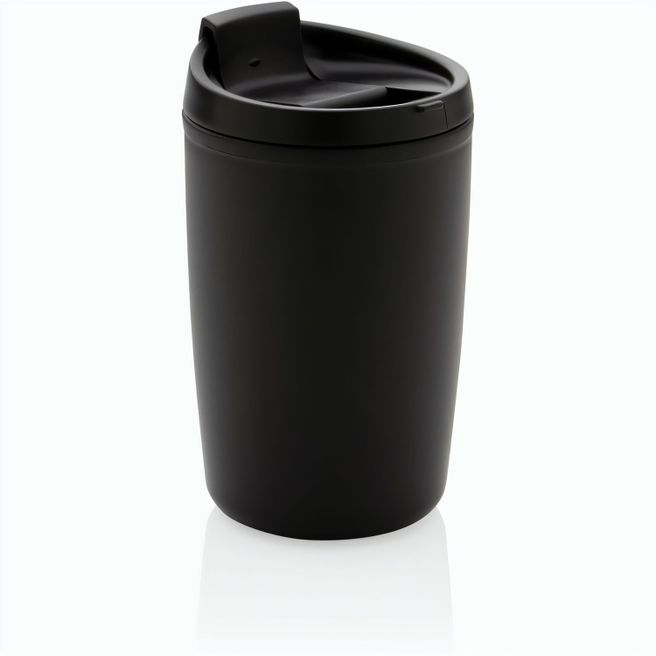 GRS recycelter PP-Becher mit Flip-Deckel