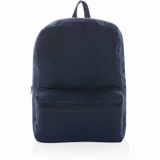 einen rucksack mit reißverschluss vorne Impact Aware™ 285g/m² rCanvas-Rucksack, ungefärbt (Bild 1)