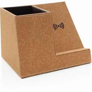 Kork Stiftehalter mit 5W Wireless Charger
