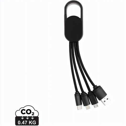 4-in-1 Kabel mit Karabiner-Clip (Bild 1)