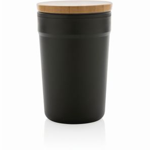 GRS rPP-Becher mit Bambusdeckel