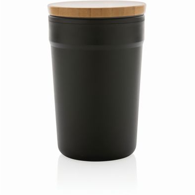 GRS rPP-Becher mit Bambusdeckel