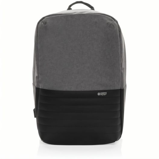 einen rucksack mit reißverschluss vorne Swiss Peak AWARE™ Anti-Theft-RFID 15.6"-Laptop-Rucksack (Bild 1)
