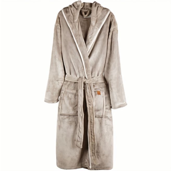 VINGA Louis Luxus Plüsch GRS rPET Bademantel Größe S/M