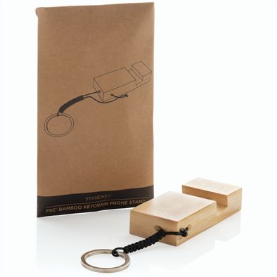Standkey Bambus Schlüsselanhänger Telefonständer