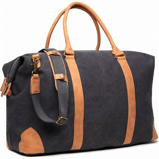 eine große schwarze und tan duffel tasche VINGA Bosler Seesack aus RCS recyceltem Canvas (Bild 1)