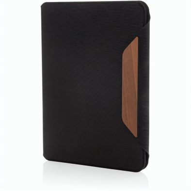 Teri AWARE™ A5 Portfolio aus RPET und Walnuss