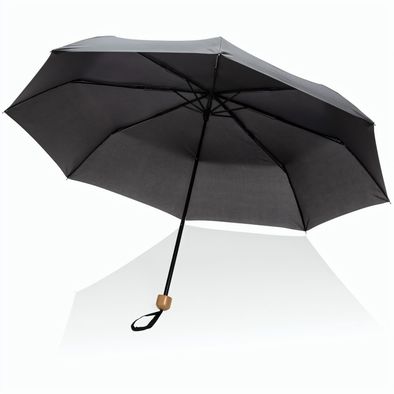 20.5" Impact AWARE™ RPET 190T Pongee Bambus Mini-Schirm