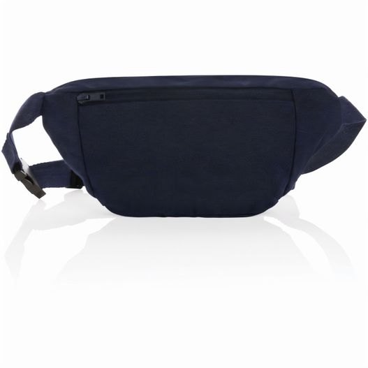 eine blaue fanny tasche mit reißverschluss auf der vorderseite Impact Aware™ 285g/m² ungefärbte rCanvas-Gürteltasche (Bild 1)
