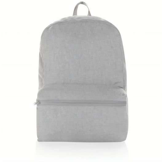 einen rucksack mit reißverschluss vorne Impact Aware™ 285g/m² rCanvas-Rucksack, ungefärbt (Bild 1)