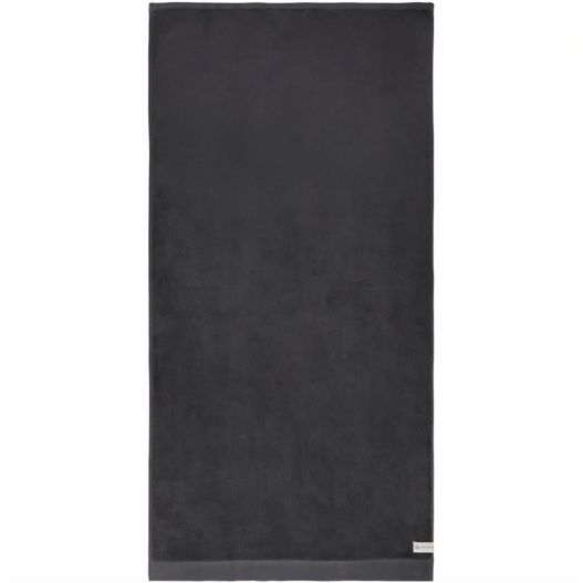 ein schwarzes handtuch auf weißem hintergrund VINGA Birch Handtuch 70x140, 450gr/m² (Bild 1)