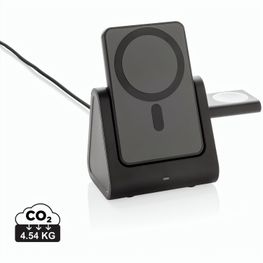 Produktabbildung Powerbase 3-in-1-Charger aus RCS Kunststoff mit Powerbank Powerbase 3-in-1-Charger aus RCS Kunststoff mit Powerbank