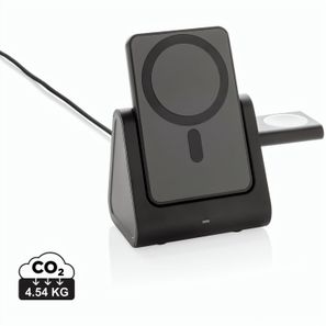 Powerbase 3-in-1-Charger aus RCS Kunststoff mit Powerbank