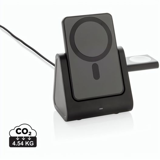 Produktabbildung Powerbase 3-in-1-Charger aus RCS Kunststoff mit Powerbank Powerbase 3-in-1-Charger aus RCS Kunststoff mit Powerbank (Bild 1)