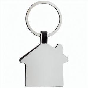 Schlüsselring Haus aus RCS rec. Zinklegierung