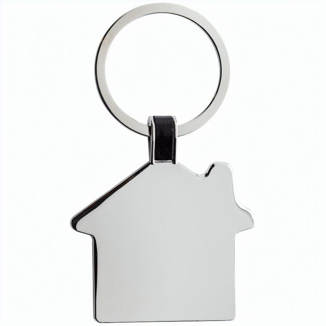 Schlüsselring Haus aus RCS rec. Zinklegierung
